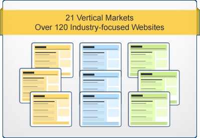 21 Vertical Markets - Over 120 Industry-focused Websites