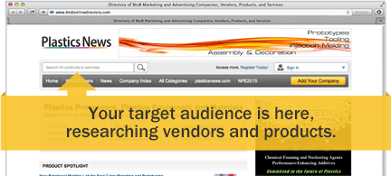 Your target audience is here, researching vendors and products.